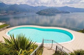 Residence Sirene alloggio Stefania vista lago e piscina